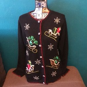 Animal Print Holiday Sweater